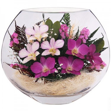 "NaturalFlowers" Арт: EMO-01 цветы в стекле